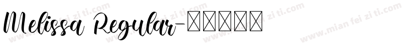 Melissa Regular字体转换
